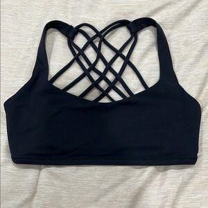 Lululemon Black Strappy Sports Bra